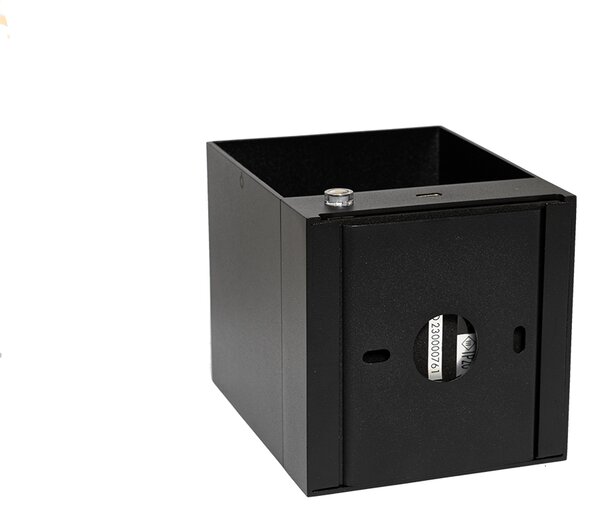 Lampada da parete nera con LED e dimmer touch ricaricabile - Joris