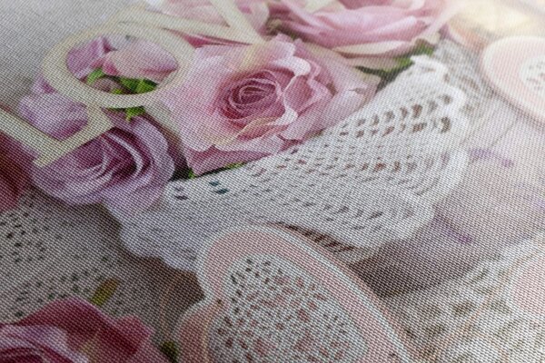 Quadro su tela – Decorazione romantica in stile vintage