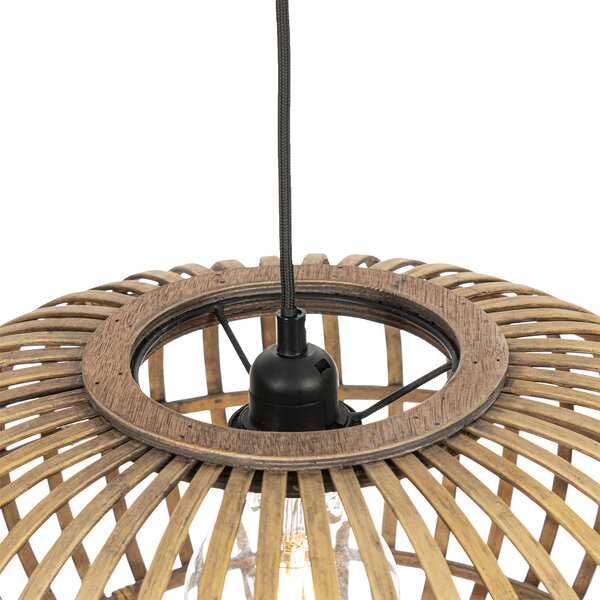 Lampada a sospensione orientale in bambù 44 cm - Amira