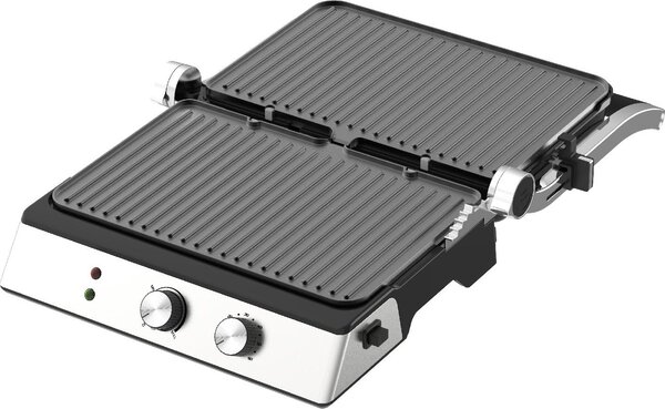 Melchioni Bistecchiera Elettrica Potenza 1800W Piastre Removibili 34x23 cm colore Metal Burgerone 34 - 118330014