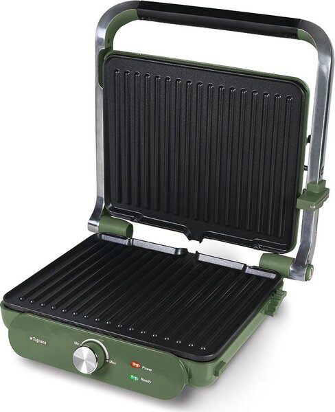 Tognana Bistecchiera Elettrica Potenza 2000W con 2 Piastre Anti-aderenti 28x23 cm colore Verde - D2DBS22IRVE