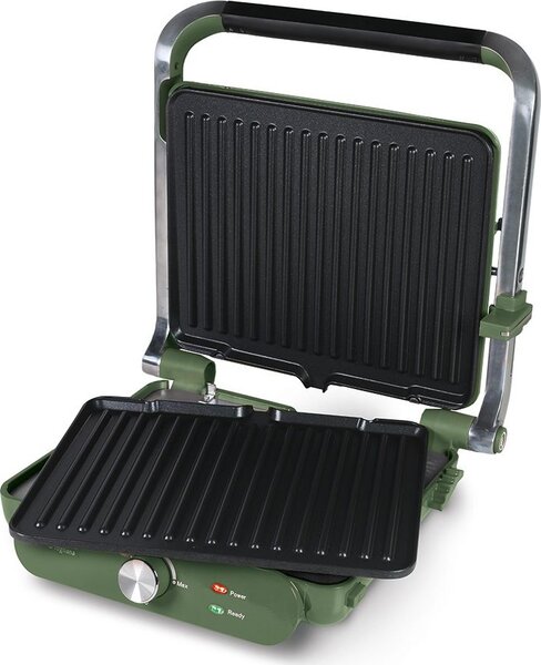 Tognana Bistecchiera Elettrica Potenza 2000W con 2 Piastre Anti-aderenti 28x23 cm colore Verde - D2DBS22IRVE