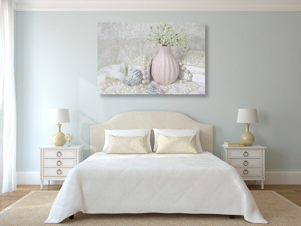 Stampa su tela – Natura morta Shabby Chic di lusso