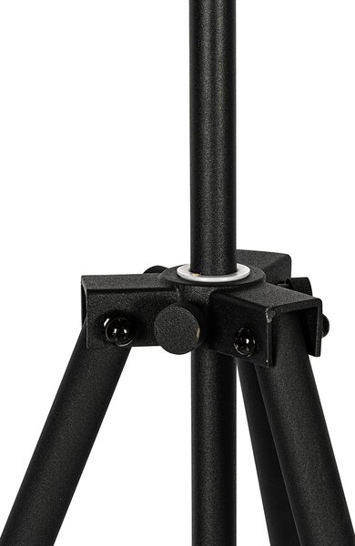 Lampada da terra a treppiede industriale nera 50 cm regolabile - Hanze