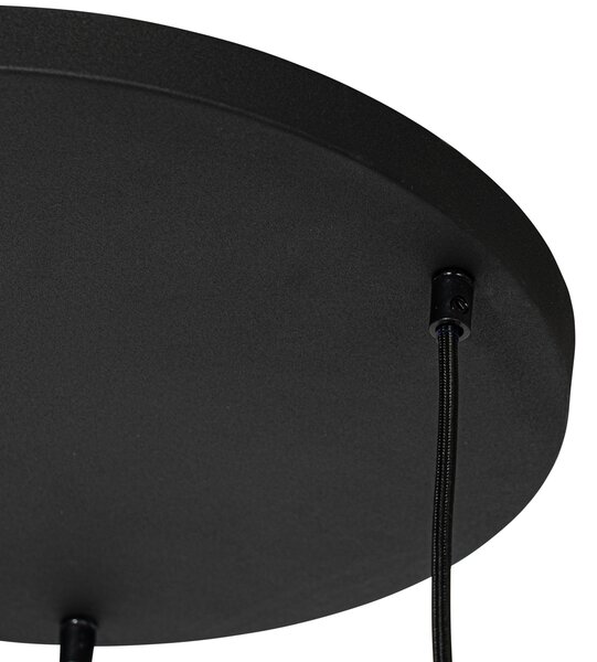 Lampada a sospensione moderna bianca 3 luci - Cloth