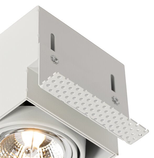 Faretto da incasso bianco GU10 AR70 senza cornice - Oneon