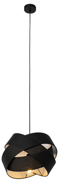 Lampada a sospensione moderna nera - Cloth