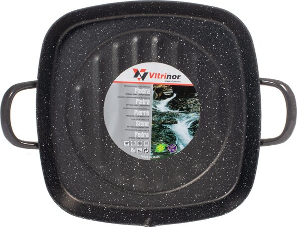 Vitrinor Bistecchiera Induzione Antiaderente 28 cm Acciaio Vetrificato
