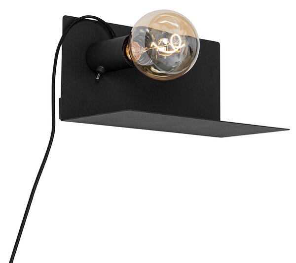 Applique moderna nera magnetica orientabile - Muro