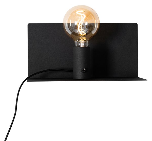Applique moderna nera magnetica orientabile - Muro