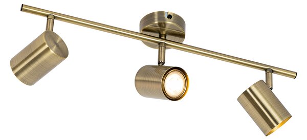 Faretto moderno bronzo orientabile 3 luci - Jeana