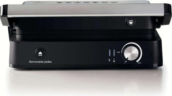 Ariete Bistecchiera Potenza 2000W 3 in 1 con Piastre e Vassoio Anti Goccia Rimovibili colore Nero Inox MetalGrill - 00C193400AR0