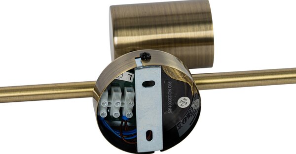 Faretto moderno bronzo orientabile 3 luci - Jeana