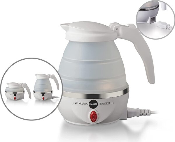 MACOM Bollitore Acqua elettrico Capacit 800 ml Pieghevole da Viaggio Spegnimento automatico - Space Kettle - 862