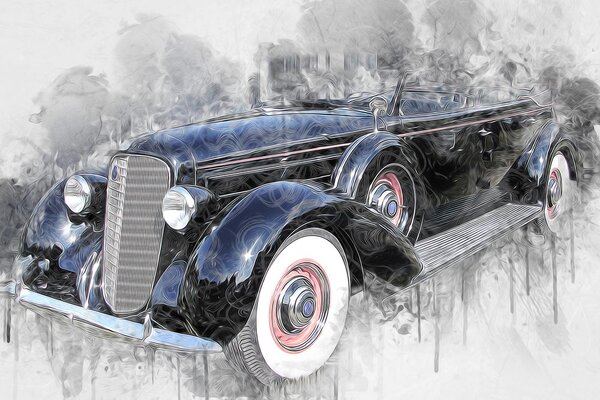 Stampa su tela – Auto retrò storica