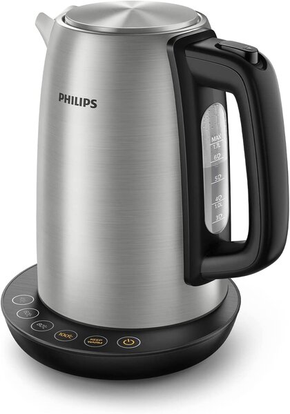 Philips Bollitore 1.7 Lt Potenza 2200 Watt Inox Acciaio Coperchio Molla - HD9359/90