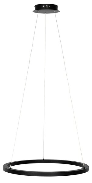 Lampada a sospensione nera 60 cm con LED dimmerabile a 3 livelli - Girello