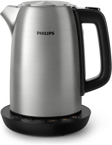 Philips Bollitore 1.7 Lt Potenza 2200 Watt Inox Acciaio Coperchio Molla - HD9359/90