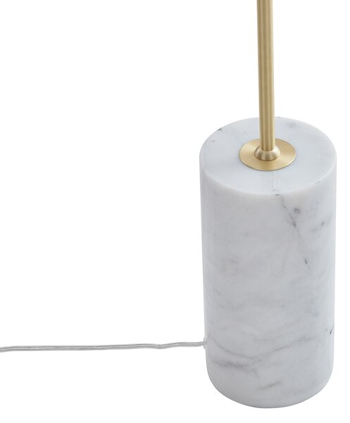 Lampada da terra Art Déco in ottone con vetro trasparente - Rid