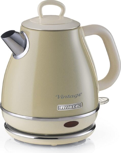 Ariete Bollitore elettrico 1 Litri Potenza 1630 Watt Filtro removibile colore Beige - 2868/03 Vintage