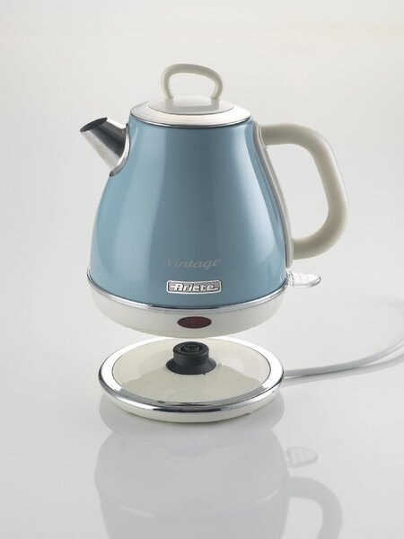 Ariete Bollitore elettrico 1 Litri Potenza 1630 Watt Filtro removibile colore Celeste - 2868/05 Vintage