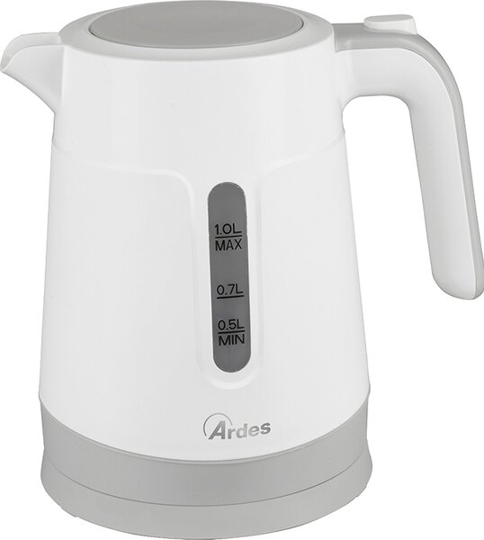 Ardes Bollitore elettrico 1 Litro potenza 2200 Watt colore Bianco - ARBOL01