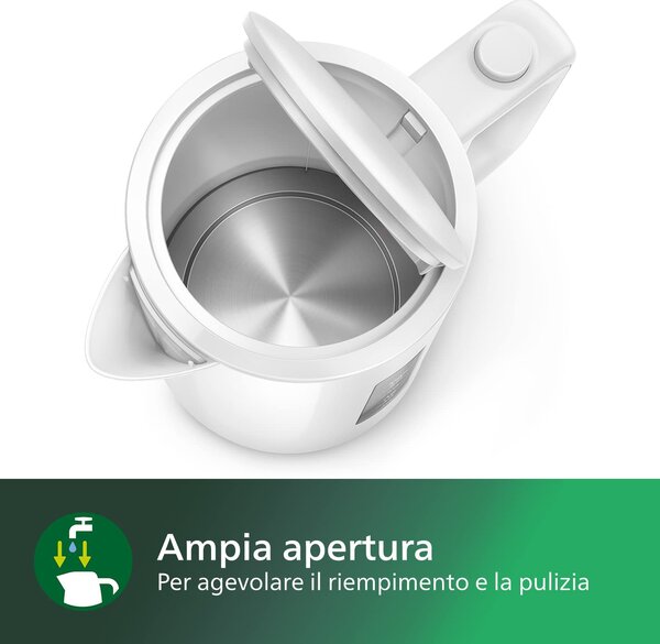 Philips Bollitore elettrico 1.7 litri Potenza 2200 Watt - HD9318/00 3000 series