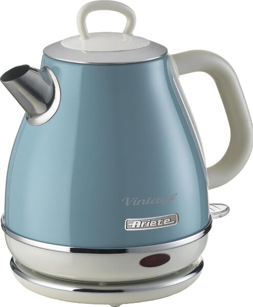 Ariete Bollitore elettrico 1 Litri Potenza 1630 Watt Filtro removibile colore Celeste - 2868/05 Vintage