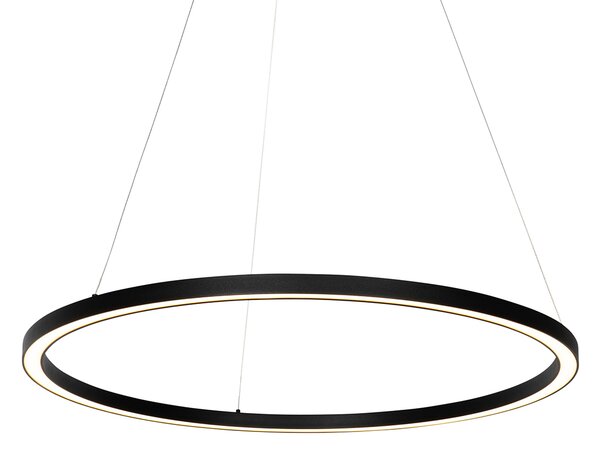 Lampada a sospensione nera 80 cm con LED a 3 livelli di dimmerazione - Girello