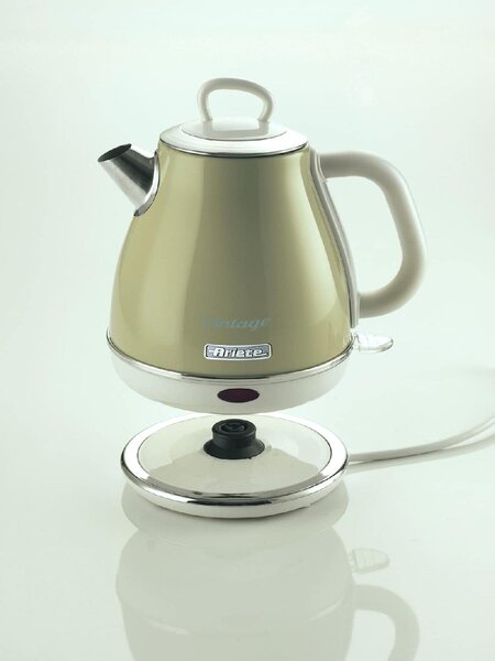 Ariete Bollitore elettrico 1 Litri Potenza 1630 Watt Filtro removibile colore Beige - 2868/03 Vintage
