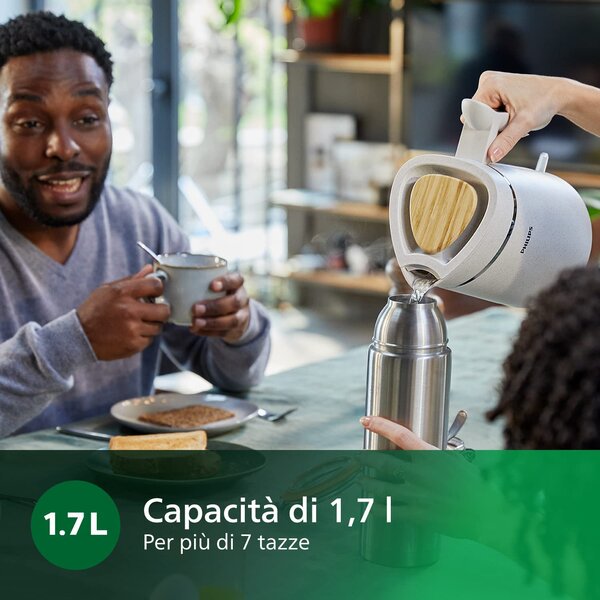 Philips Bollitore elettrico 1.7 lt Potenza 2200 Watt colore Crema - HD9365/10 5000 series