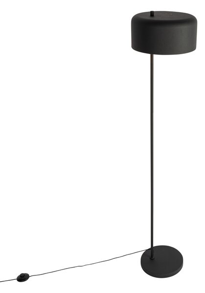 Lampada da terra retrò nera con interno dorato - Jinte