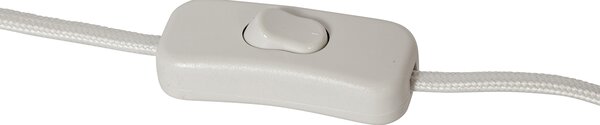 Lampada da tavolo di design beige con paralume in lino beige - Lotti
