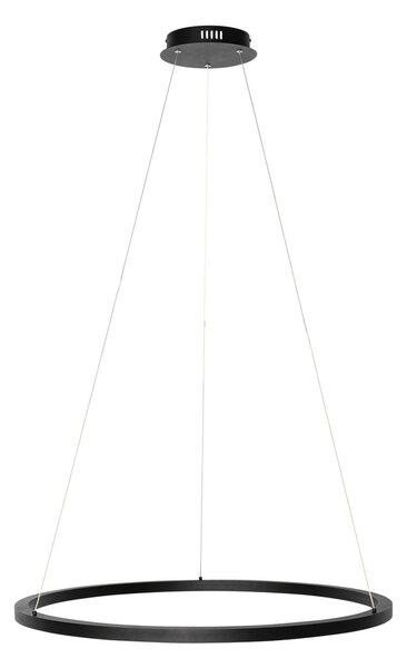 Lampada a sospensione intelligente nera 80 cm incl. LED e RGBW - Girello