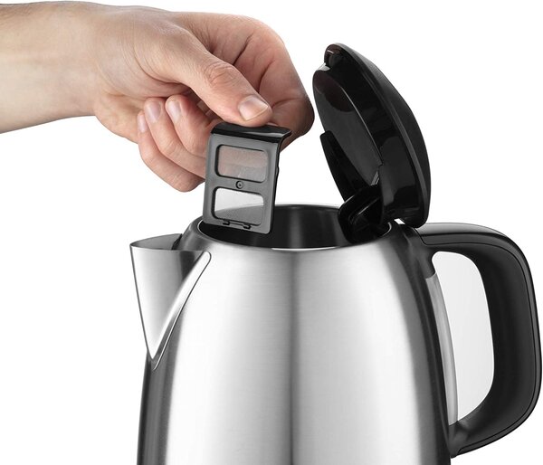 Russell Hobbs Bollitore elettrico acqua Capacit 1 litro Potenza 2400 Watt Acciaio inox Autospegnimento colore Silver - 24991-70 Adventure