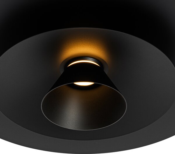 Lampada a sospensione di design nera con LED a dimmer a 3 livelli - Pauline