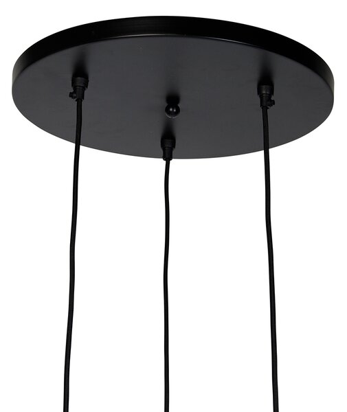 Lampadario Art Déco oro 3 luci - Wesley
