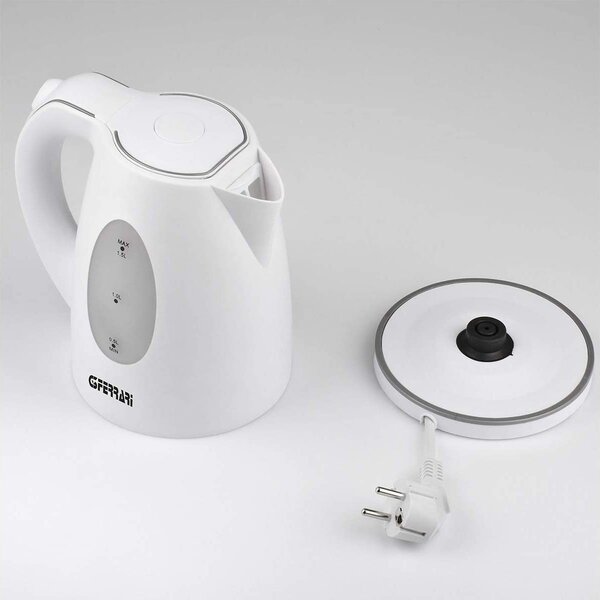 G3 Ferrari Bollitore Elettrico Acqua Capacit 1,5 litri Potenza 2200 Watt colore Bianco - G1009100 Relax