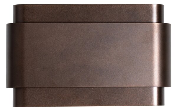 Applique da parete industriale bronzo scuro 2 luci - Coen