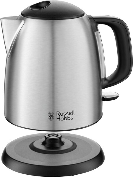 Russell Hobbs Bollitore elettrico acqua Capacit 1 litro Potenza 2400 Watt Acciaio inox Autospegnimento colore Silver - 24991-70 Adventure