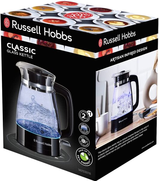 Russell Hobbs Bollitore Elettrico Acqua Capacit 1.7 litri Potenza 2400 Watt Senza fili - 26080-70