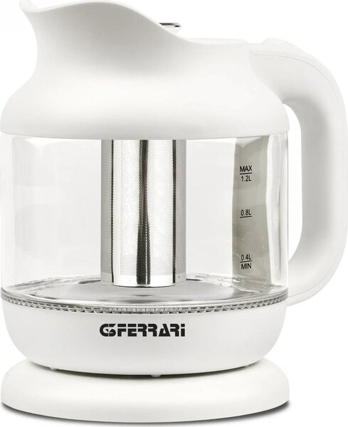 G3 Ferrari Bollitore Elettrico Acqua Capacit 1.2 Litri Potenza 1630 Watt colore Bianco - G10193 Idilio