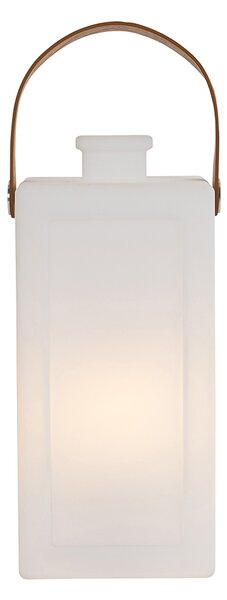 Set di 2 lampade da tavolo bianche effetto fiamma ricaricabili IP44 - Stard
