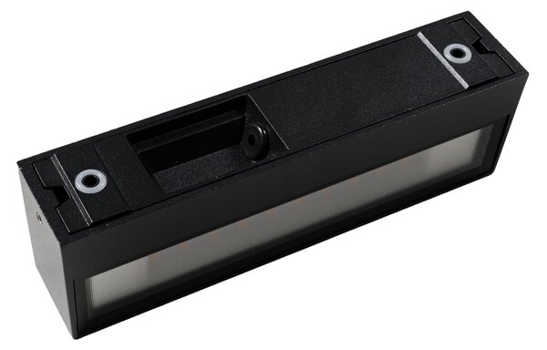 Lampada da parete moderna nera con LED IP65 - Steph
