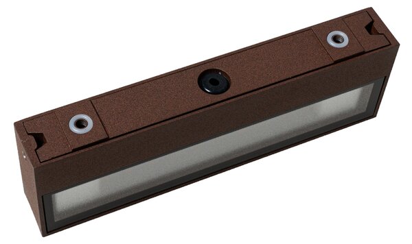 Applique moderna marrone ruggine 22 cm con LED IP65 - Hannah