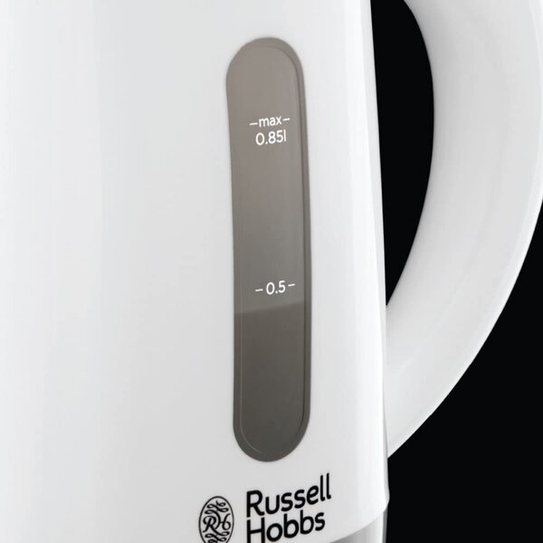 Russell Hobbs Bollitore elettrico Capacit 0.85 Litri Potenza 1000 Watt Filtro rimovibile + 2 Tazze colore Bianco - 23840-70 Travel