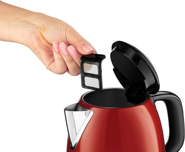 Russell Hobbs Bollitore Elettrico Capacit 1 Litro Potenza 2400 Watt Filtro Estraibile colore Rosso - 24992-70