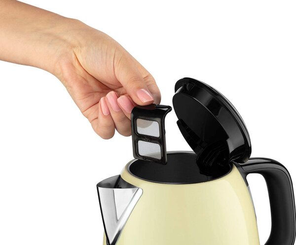 Russell Hobbs Bollitore Elettrico Capacit 1 Litro Potenza 2400 Watt Senza filo colore Crema - 24994-70