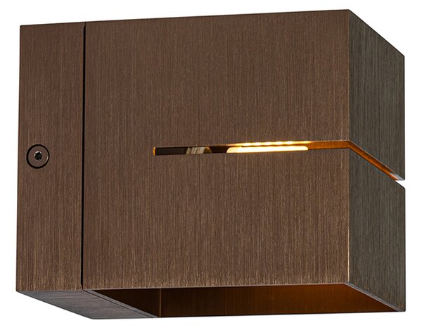 Set di 4 applique intelligenti bronzo scuro 9,7 cm con WiFi G9 - Transfer Groove