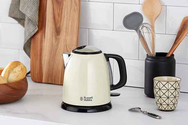 Russell Hobbs Bollitore Elettrico Capacit 1 Litro Potenza 2400 Watt Senza filo colore Crema - 24994-70